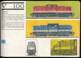 cca 1970 PIKO magyar nyelvű, színes, képes modellvasút katalógus
