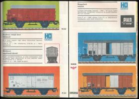 cca 1970 PIKO magyar nyelvű, színes, képes modellvasút katalógus