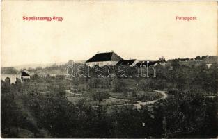 1907 Sepsiszentgyörgy, Sfantu Gheorghe; Postapark. Gyárfás Árpád kiadása / post park