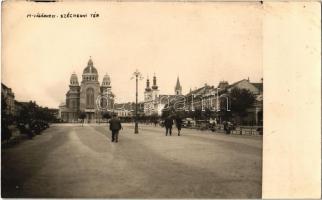 1940 Marosvásárhely, Targu Mures; Széchenyi tér, templomok / square, churches. photo