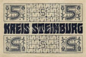 Német Birodalom/Weimari Köztársaság/Steinburg 1918. 5M T:II+