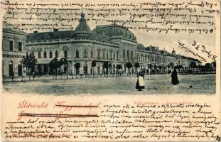 1900 Nagyvárad, Oradea; Nagy piac tér, üzlet / Grosser Platz / square, shop