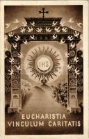 1938 Eucharistia Vinculum Caritastis / XXXIV. Nemzetközi Eucharisztikus Kongresszus és Szent István Jubileumi Év Főbizottsága Budapesten. Magyar Kettős Szent ÉV / 34th International Eucharistic Congress