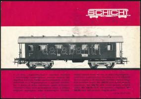 cca 1960 PIKO modelvasút BR55 gőzmozdony és E44 villamosmozdony prospektusa, 2 sztl. lev