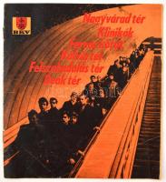 1976 3-as metró első szakaszáról (Deák tér-Nagyvárad tér) készült prospektus, BKV, Bp., Athenaeum-ny., 12 p.