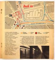 1976 3-as metró első szakaszáról (Deák tér-Nagyvárad tér) készült prospektus, BKV, Bp., Athenaeum-ny...