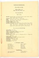 1938 Magyar Sí Szövetség Nemzetközi Jubiláris Versenyének hivatalos sorrendje. Fővédnök: Darányi Kál...