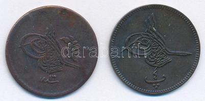 Oszmán Birodalom 1854. (1255//16) 5p Br + Egyiptom / Oszmán Birodalom 1863. (1277) 4p Br T:2,2-
Ott...