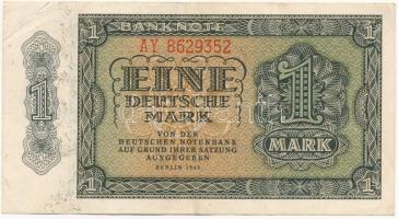 NDK 1948. 1M 7 számjegyű sorszám T:III GDR 1948. 1 Mark 7 digit serial number C:F Krause 9.b