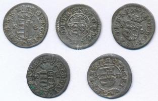 1681K-B Denár Ag "I. Lipót" (0,49g) + 1688-1694K-B Denár Ag "I. Lipót" (0,53g, 0...