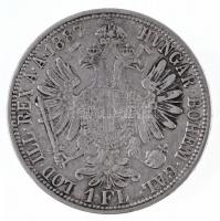 Ausztria 1887. 1Fl Ag "Ferenc József" T:2- kis ph. Austria 1887. 1 Florin Ag "Franz J...
