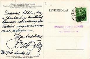 1934 Nagybányai vitéz Horthy Miklós, Magyarország kormányzója, ellentengernagy. A Nemzeti Torna Egyl...