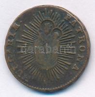 1761. Rézdénár "Mária Terézia" nyílt korona T:2- Huszár: 1755., Unger III.: 1277