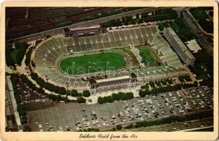 Chicago, Soldiers Field from the Air, sports stadium, aerial view (EK)
