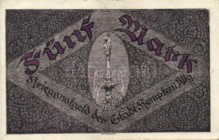 Német Birodalom/Császárság/Kempten 1918. 5M(2x) egymásutáni sorszámmal T:II