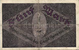 Német Birodalom/Császárság/Kempten 1918. 5M(2x) egymásutáni sorszámmal T:II