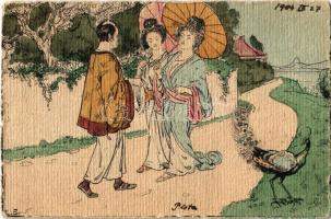 1904 Japanese geishas. D & C. B. Serie 6001. (EK)