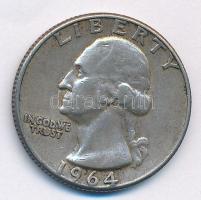 Amerikai Egyesült Államok 1964. 25c Ag T:2 
USA 1964. 25 Cents Ag C:XF
Krause KM#164