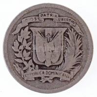 Dominikai Köztársaság 1942. 10c Ag T:3
Dominican Republic 1942. 10 Centavos Ag C:F
Krause KM#19