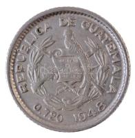 Guatemala 1948. 10c Ag T:1-,2 Guatemala 1948. 10 Centavos Ag C:AU,XF Krause KM#238.1