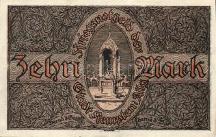 Német Birodalom/Császárság/ Kempten 1918. 10M (2x) egymásutáni sorszámmal T:II