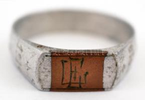 1914-1916 feliratú katonai gyűrű, méret: 55