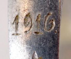 1914-1916 feliratú katonai gyűrű, méret: 55