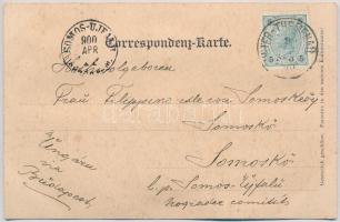 1900 Postorná, Unter-Themenau (Breclav); Kirche / church. Emb. Verlag v. Hubert Cehák