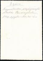 1940 A nagyszalontai országzászló avatás Budapesten szeptember 22-én, hátoldalon feliratozott fotó, ...