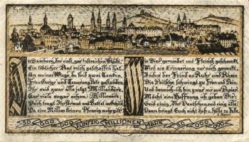 Német Birodalom/Weimari Köztársaság/Bamberg 1923. 1000.000M, 2000.000M, 50.000.000M T:II,III Összese...