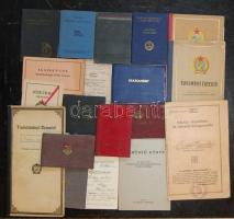 20 db vegyes igazolvány és bizonyítvány