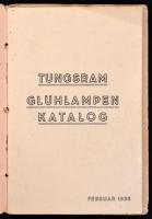 1936 Tungsram Glühlampen Katalog, 1936 februar, német nyelven. 75 p