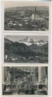 5 db RÉGI osztrák város képeslap / 5 pre-1945 Austrian town-view postcards: Filzmoos, Mariazell, Wien