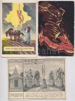 3 db RÉGI motívum képeslap: irredenta / 3 pre-1945 Hungarian irredenta motive postcards
