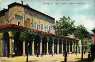 Bologna, Via Zamboni (Teatro Comunale) / theatre, street view