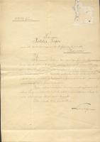 1903 Lukács László miniszterelnök aláírása levélen