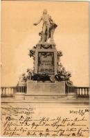 1901 Wien, Vienna, Bécs I. Mozart-Denkmal. Dentschs Postkartenverlag 984. (small tear)