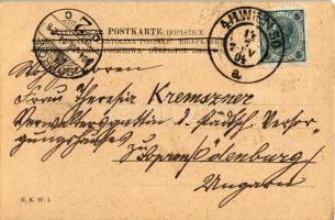 1904 Wien, Vienna, Bécs IV. Erzh. Rainer Brunnen / monument, fountain. B.K.W.I. (fl)