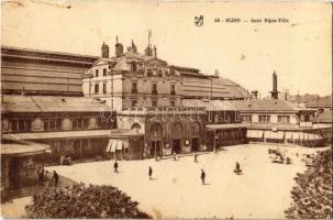 1930 Dijon, Gare Dijon-Ville / railway station, automobile, bicycle (EK)