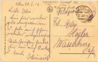 1916 Lille, La Place Jeanne d'Arc, Au Chapon de Bruges  / square, restaurant, furniture shop. P...