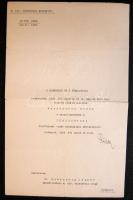 1938 Rőder Vilmos tábornok, miniszter aláírása okiraton