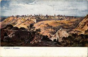 1911 Jerusalem, general view, art postcard (fl)