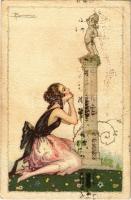 1922 Lady. Italian art postcard. Anna & Gasparini 535-5. s: Busi (EK)
