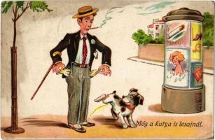 1939 Még a kutya is lesajnál / Financially broke man, humour. W.S.S.B. 1418. (slightly wet corner)