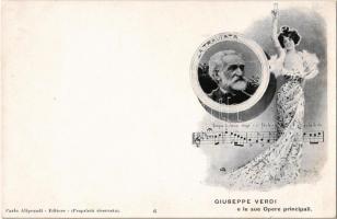 La Traviata. Giuseppe Verdi e le sue Opere principali. Carlo Aliprandi Editore Nr. 6.