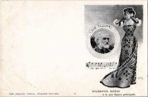 I Due Foscari. Giuseppe Verdi e le sue Opere principali. Carlo Aliprandi Editore Nr. 3. (small tear)
