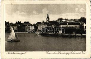 1926 Gmunden (Salzkammergut), Landungsplatz und Kai / port (EK)