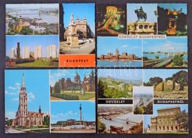 Kb. 800 db MODERN használatlan magyar város képeslap dobozban / Cca. 800 modern unused Hungarian town-view postcards