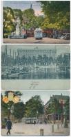 23 db RÉGI holland város képeslap vegyes minőségben / 23 pre-1945 Dutch town-view postcards in mixed...