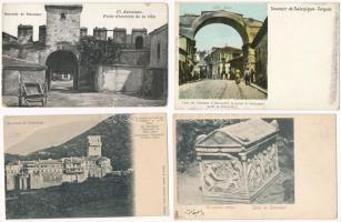 18 db RÉGI görög város képeslap vegyes minőségben / 18 pre-1945 Greek town-view postcards in mixed quality